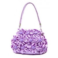 Evening Bag -  Rosettes – Lilac – BG-02027LI